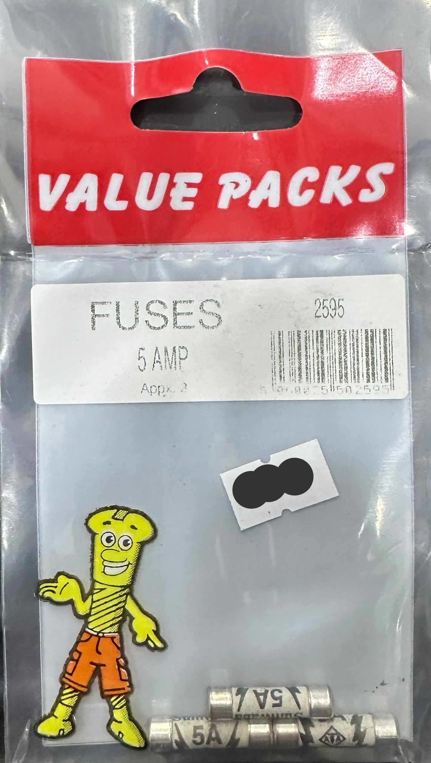 Fusibles 5 ampères - Lot de 3