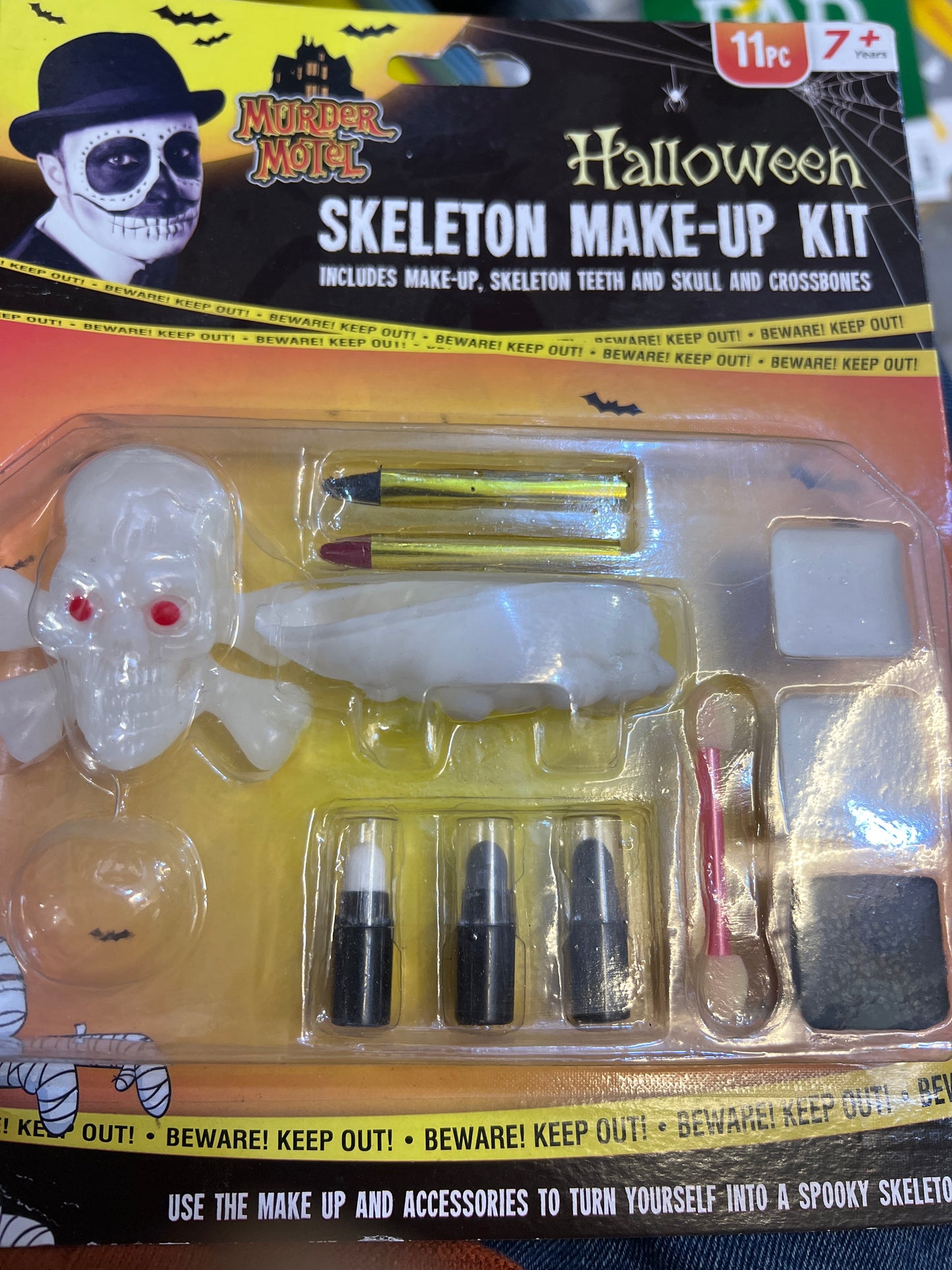 Kit de maquillage squelette pour Halloween