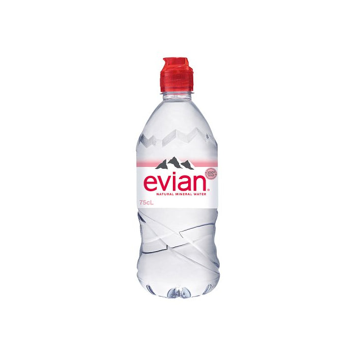 Eau Minérale Naturelle Evian avec Bouchon Sport 750ml