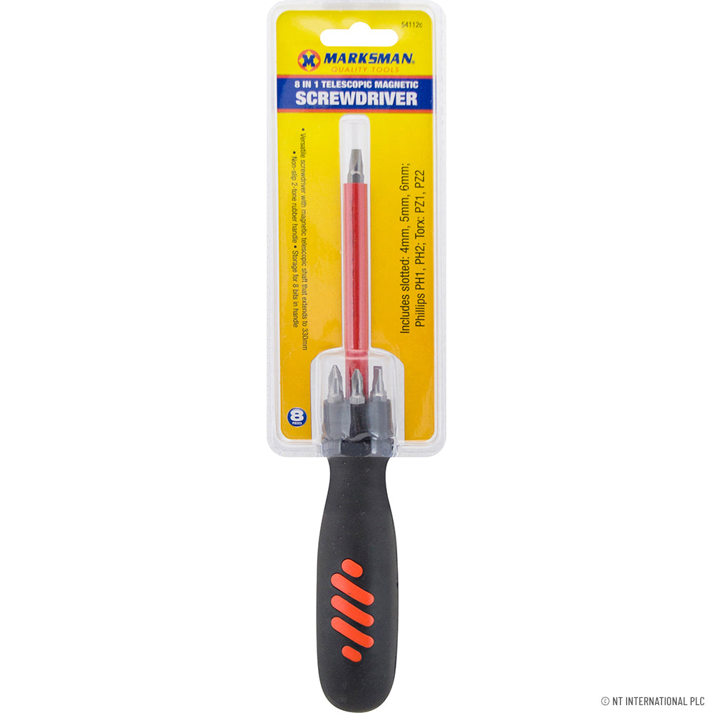 8-in-1 Telescopic Magnetic Screwdriver for Ultimate DIY Success!