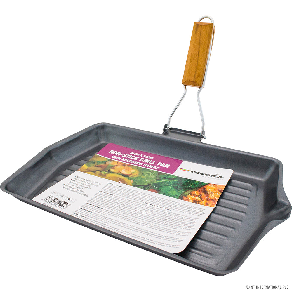 Poêle grill antiadhésive 34cm x 22cm