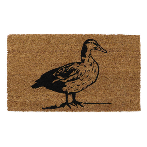 Paillasson canard en latex et fibres de coco de qualité supérieure - environ 40x70 cm.