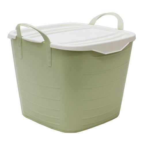 Poubelle triangulaire fonctionnelle 10L - Vert clair | Gestion élégante des déchets.