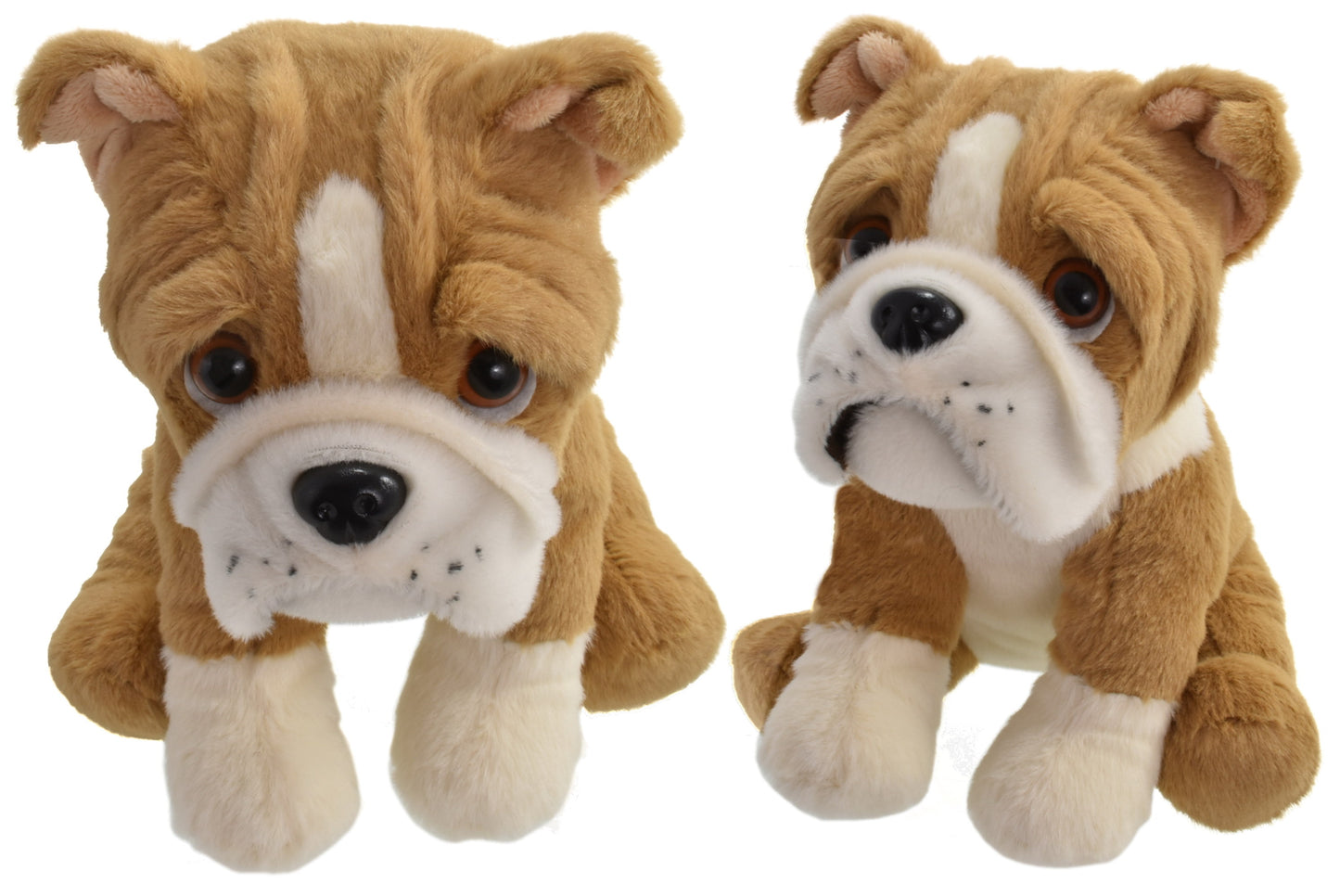 Adorable chien carlin en peluche de 20 cm, assis - Cadeau parfait pour les amoureux des chiens