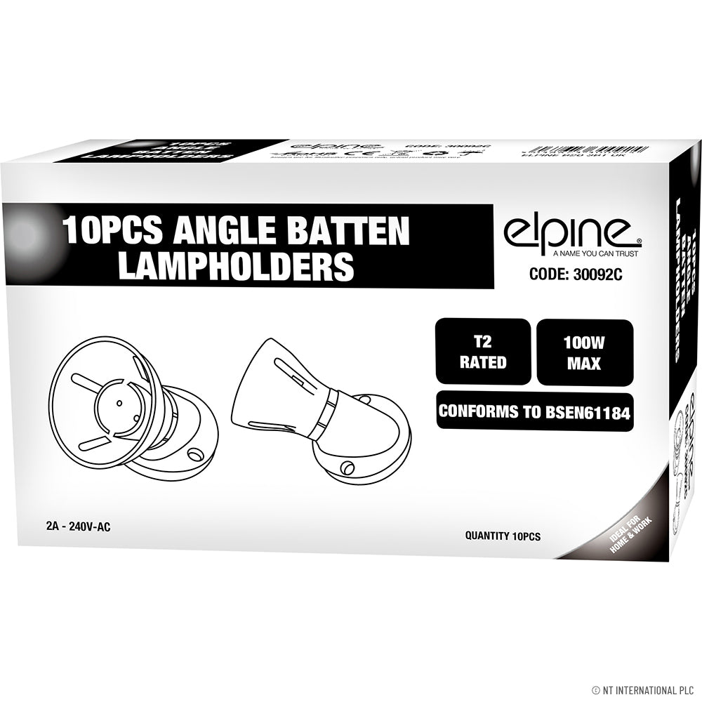 Douille 3 angles pour réglette à 3 bornes - Solution d'éclairage premium