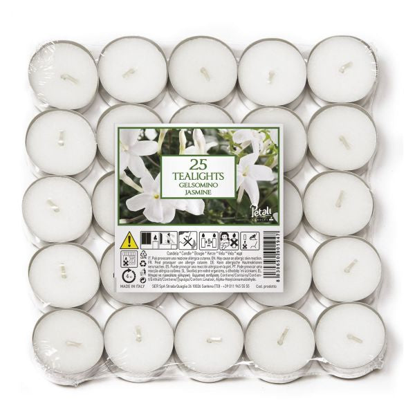 Illuminez votre intérieur avec les bougies chauffe-plat Petali Jasmin x25