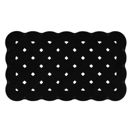 Paillasson Grattoir en Caoutchouc Résistant Treillis - 40x70cm Garde les Sols Propres et Sûrs.