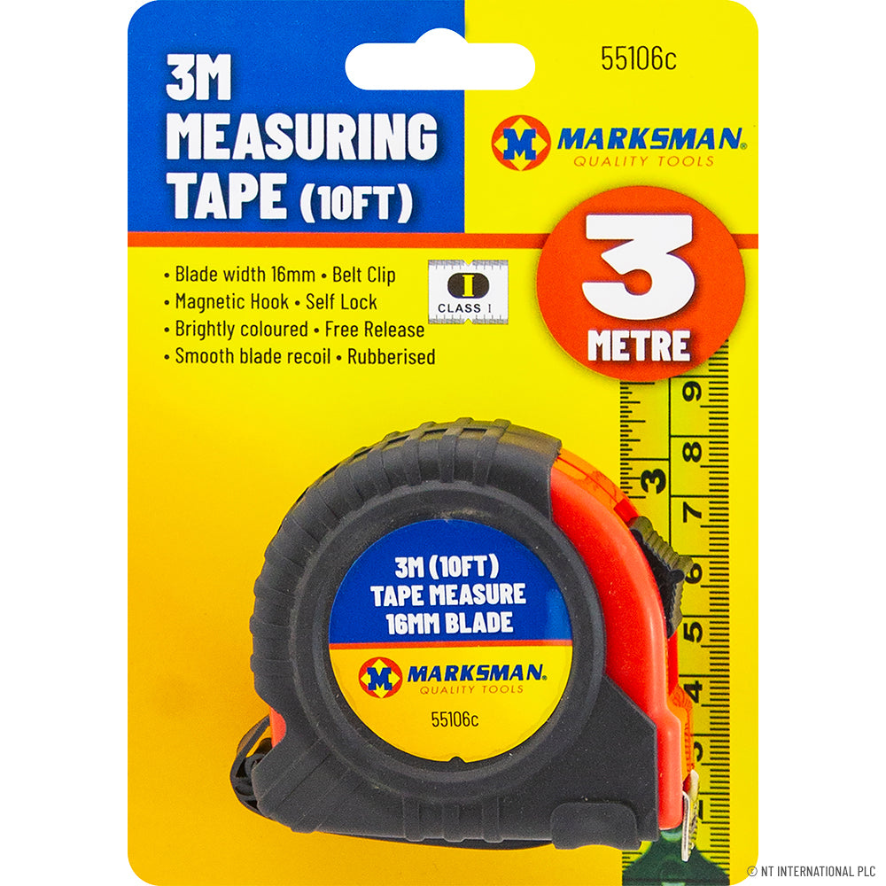 Mètre ruban de 3 m x 25 mm