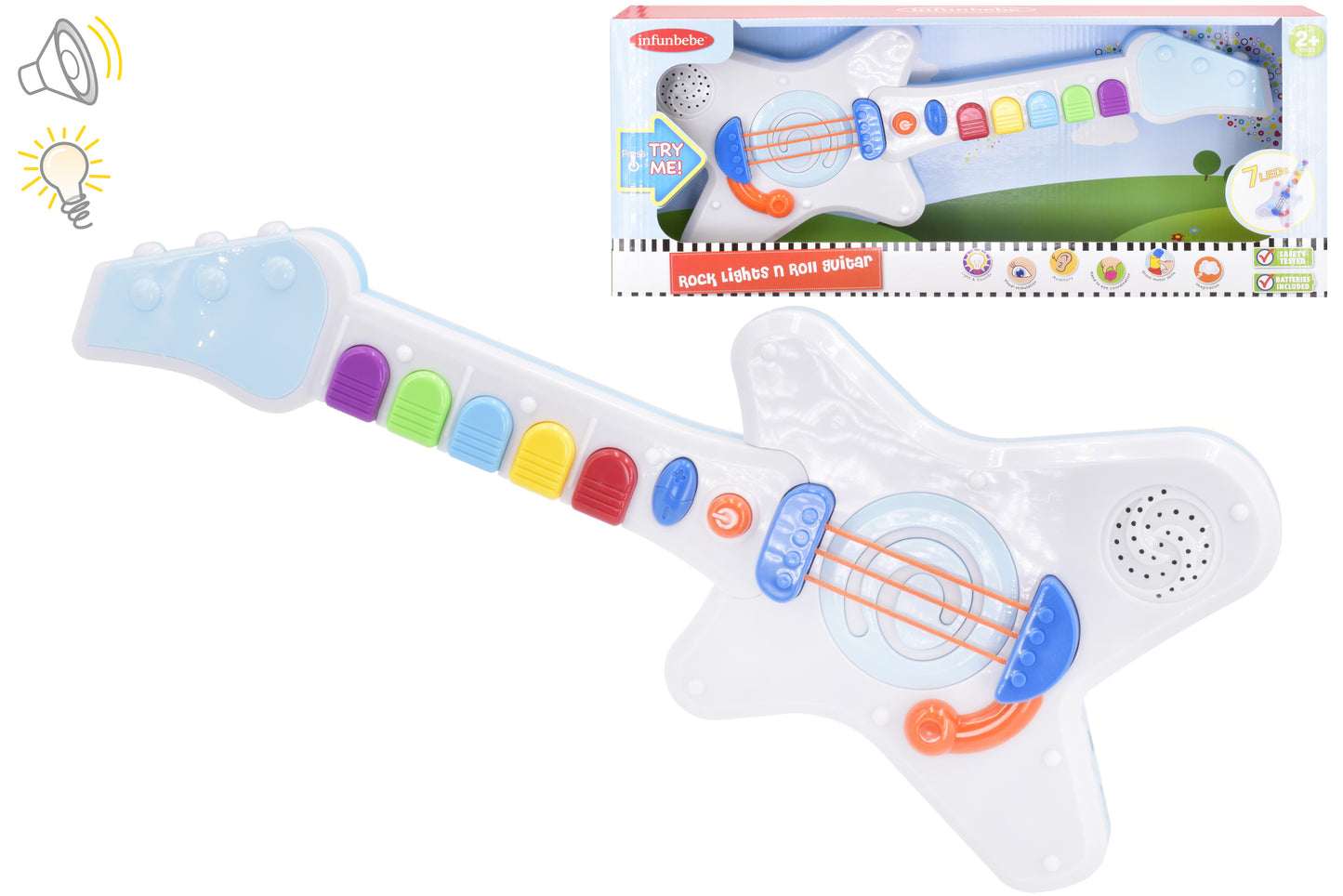 Guitare Rock N Roll Lumineuse - Essayez-moi !