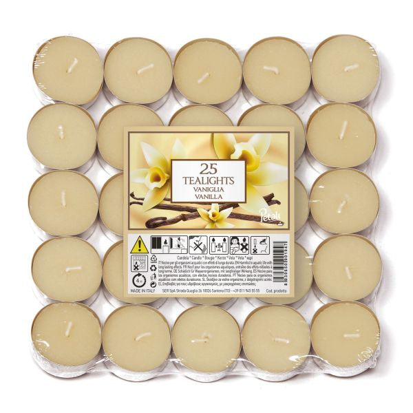 Illuminez votre espace avec les Bougies chauffe-plat Vanille Petali x25