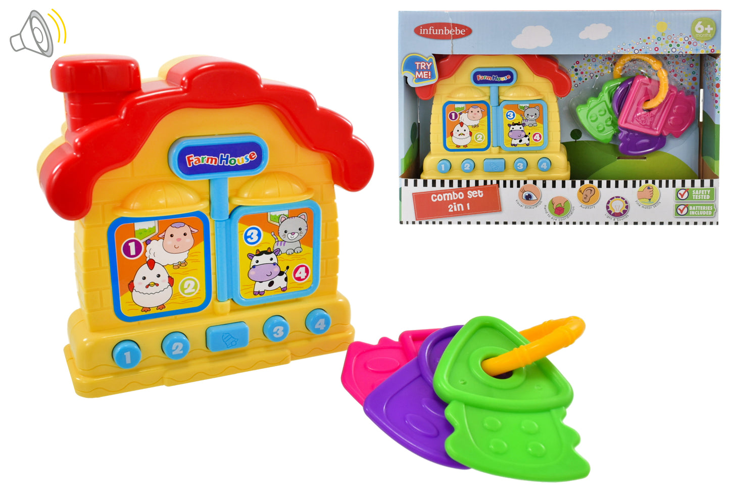 Ensemble de jeux interactif pour bébé « Essayez-moi » – La ferme des animaux
