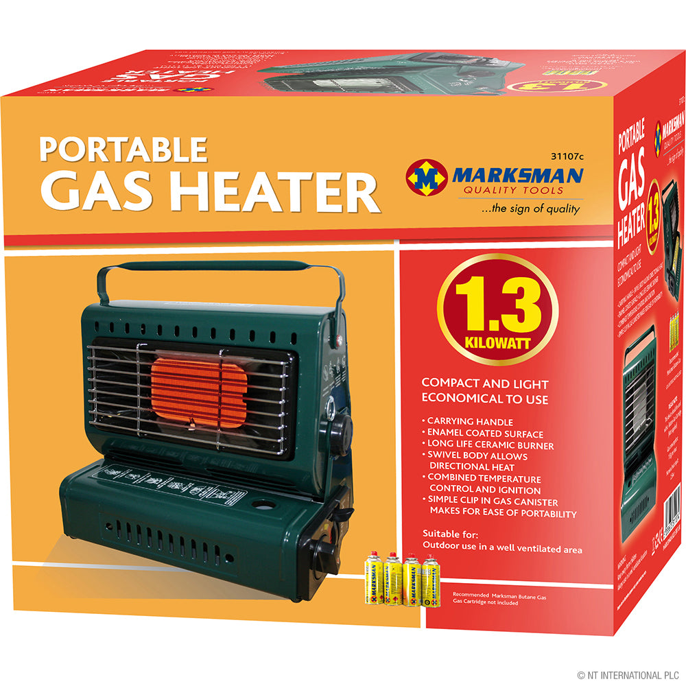 Radiateur à gaz portable de camping 1,3 kW - Idéal pour les aventures en plein air !