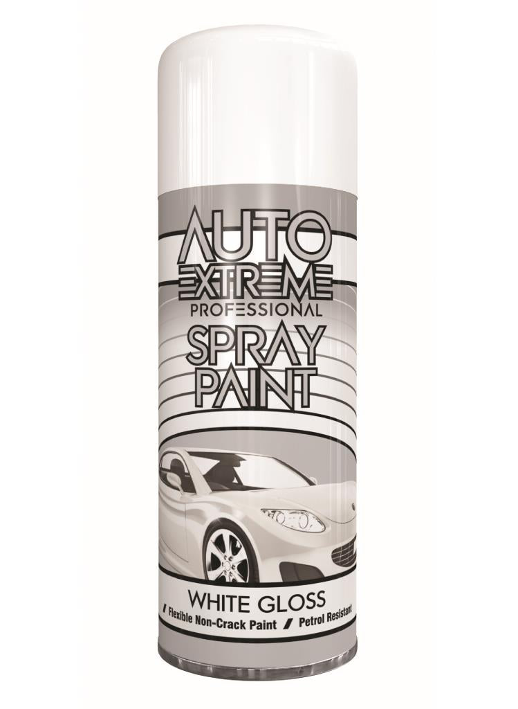 Peinture en aérosol blanche brillante Premium AX 400ml - Séchage rapide, finition professionnelle pour projets de bricolage