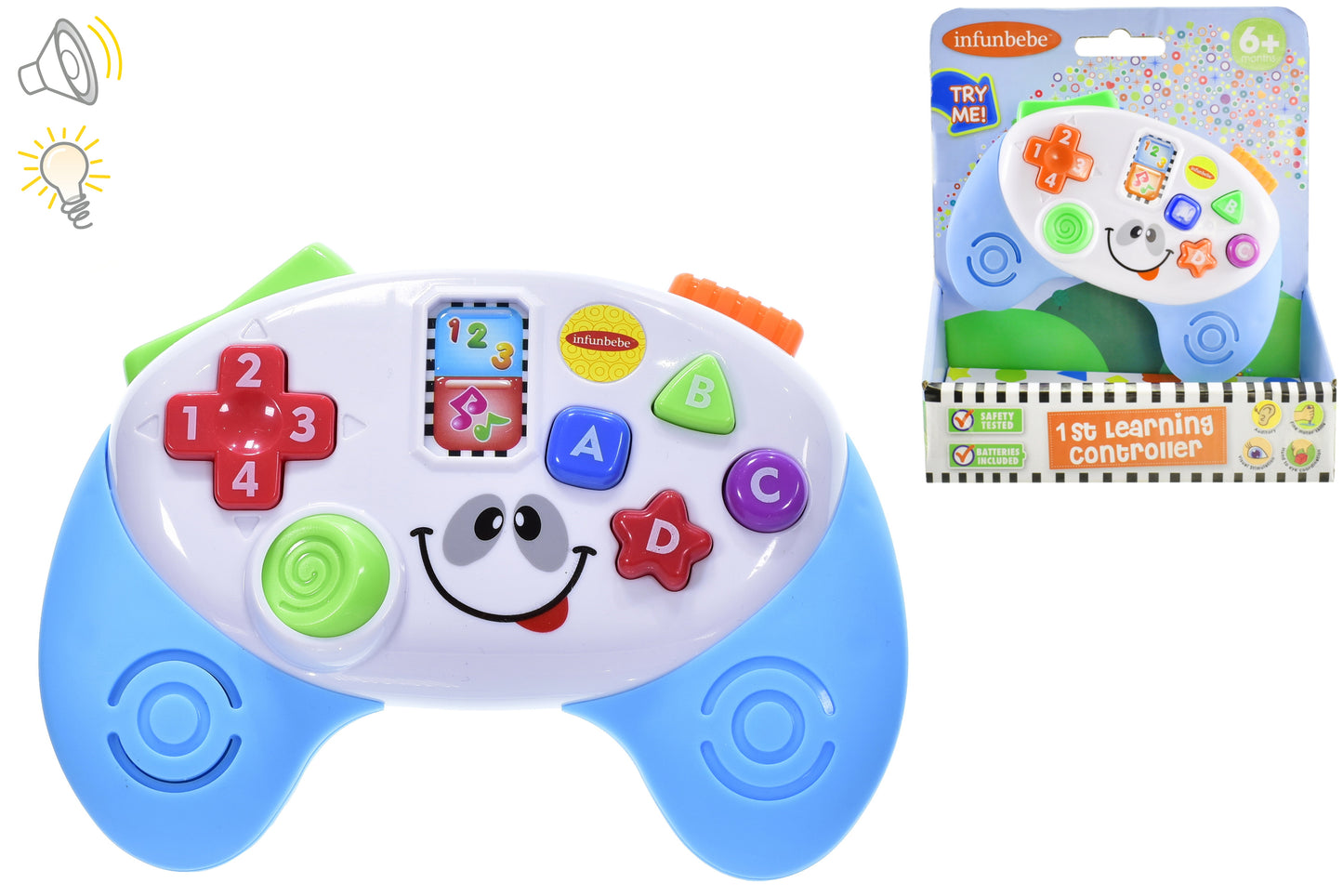 Contrôleur d'apprentissage interactif pour les tout-petits | Jouet éducatif « Essai moi » 6m+