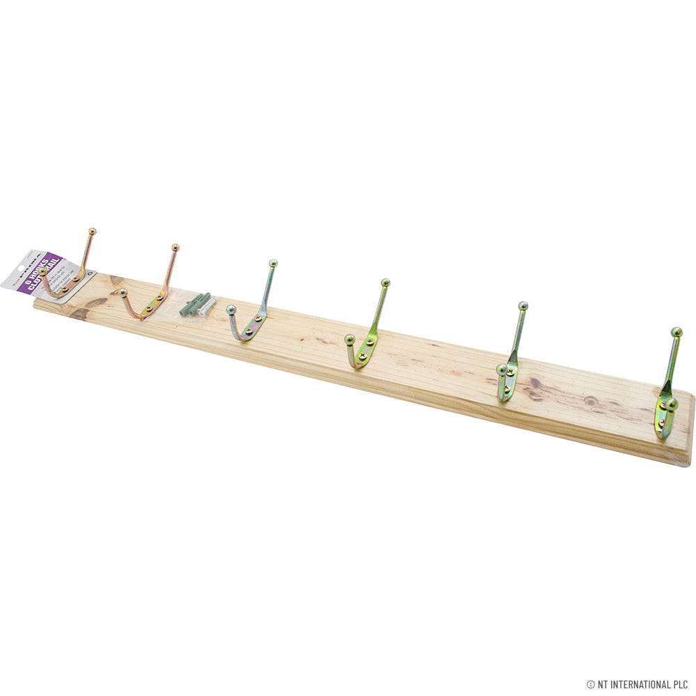 Patère 6 crochets pour un intérieur organisé.