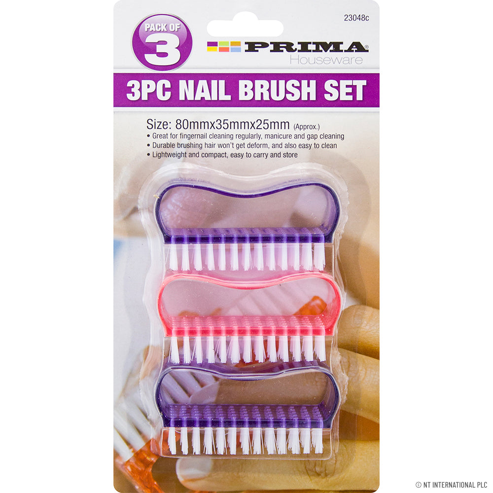 Améliorez votre routine de soin des ongles avec notre ensemble de 3 brosses à ongles.