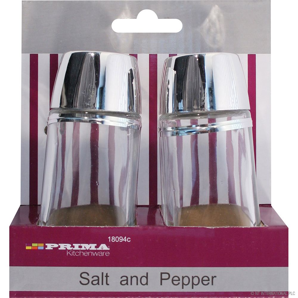 Ensemble salière et poivrière 2 pièces en verre