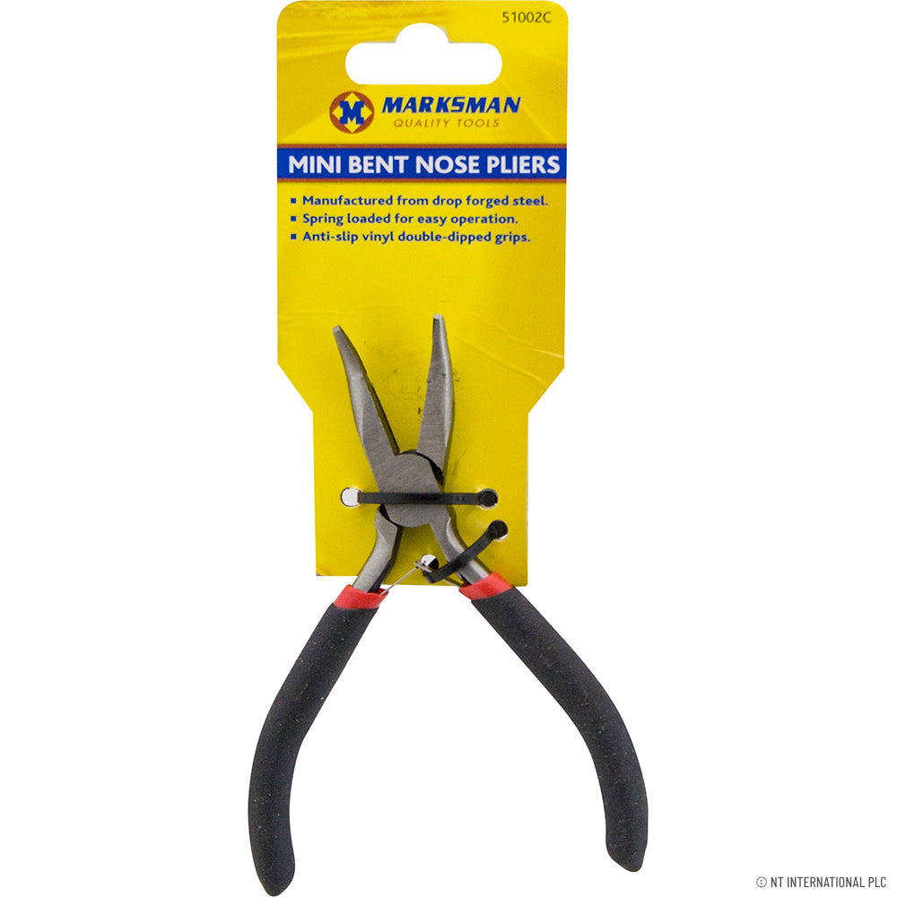 Pince miniature à bec courbé de 4,5" (11,5 cm) pour travaux de précision