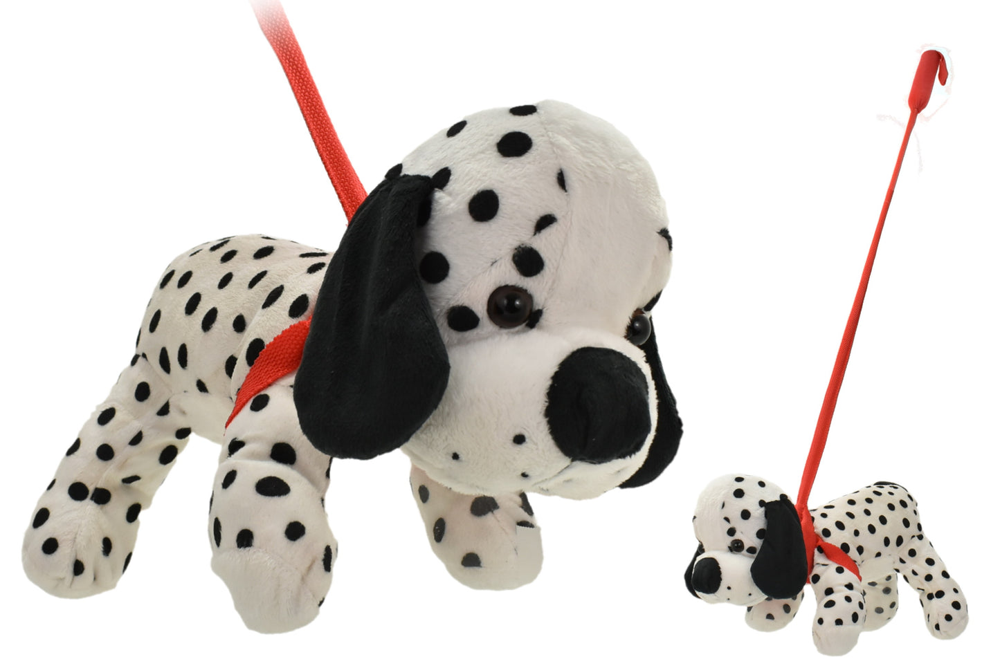 Dalmatien en peluche en laisse robuste