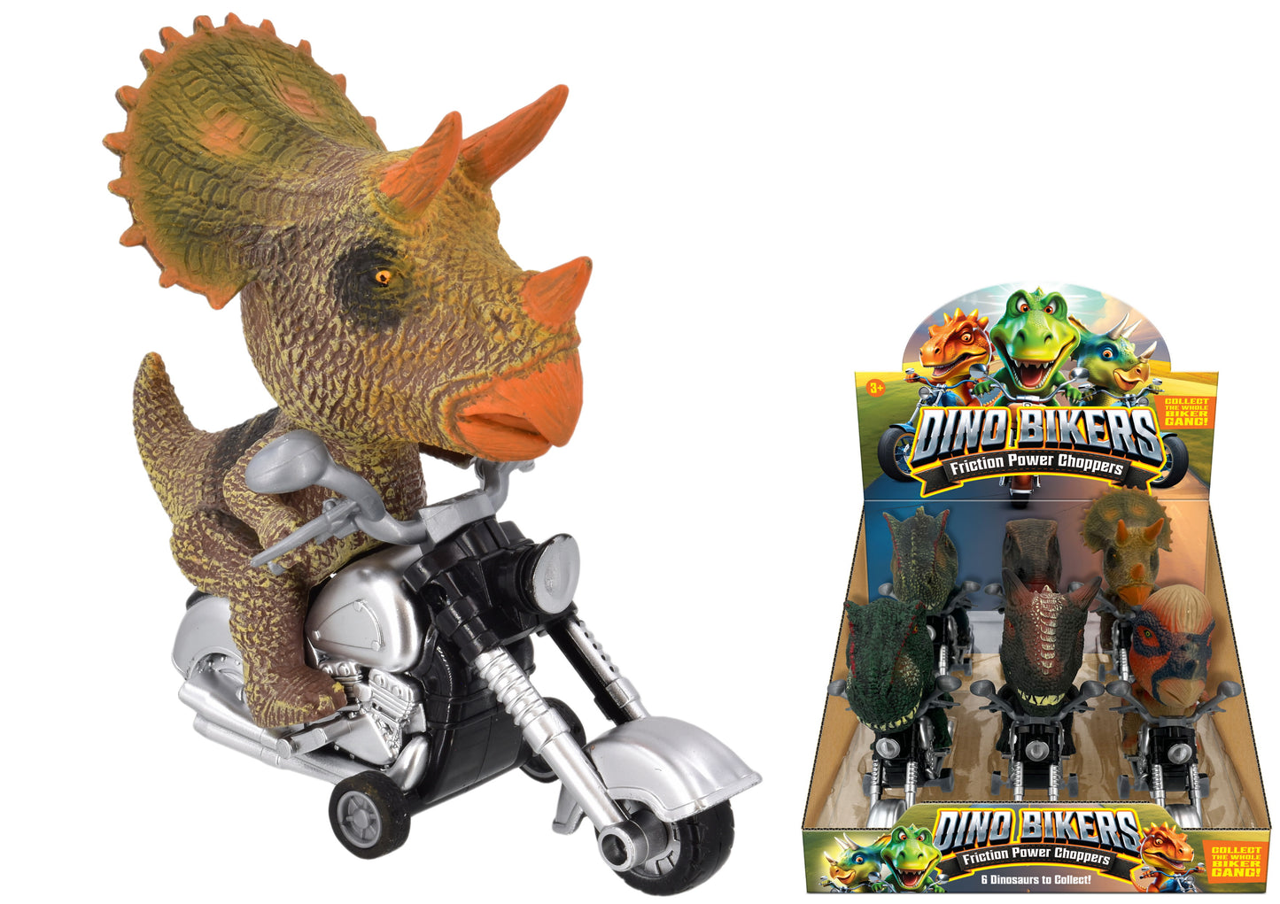 Dino Bikers à moto : Découvrez 6 modèles assortis de la collection la plus cool de motards dinosaures