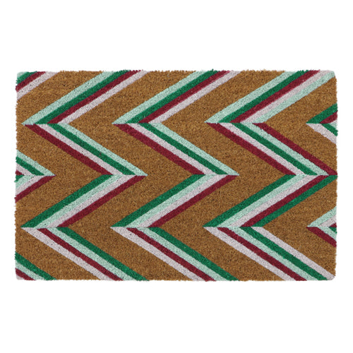the Zig Zag Latex Coir Mat - 40x60cm | Durable Welcome Mat.