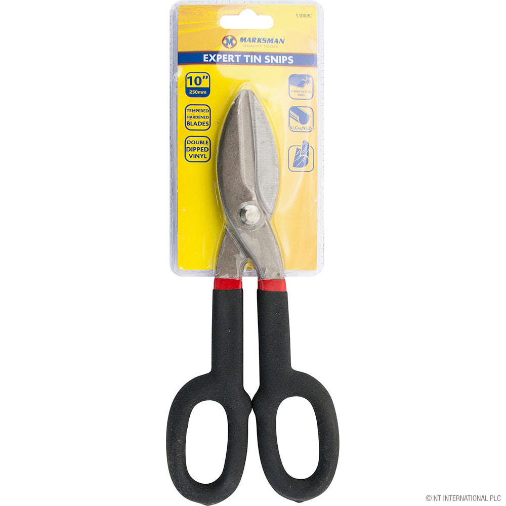 Cisaille coupe-tout de 25 cm (10 po) – Cisaille à tôle de qualité supérieure pour des résultats professionnels