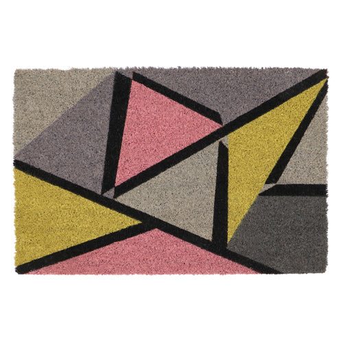 the Latex Coir Abstract Rug - 40x60cm Approx. | High-Quality Floor Décor.