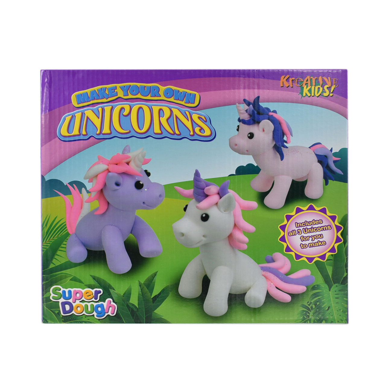 Créez des Licornes Magiques avec la Super Pâte à Modeler - Kit de 3 pièces