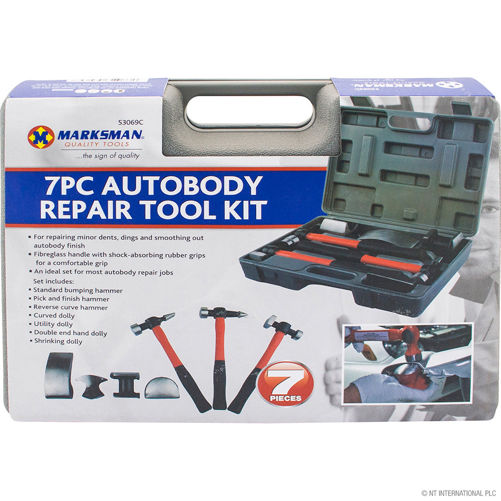 Kit de réparation de carrosserie 7 pièces pour des réparations sans traces