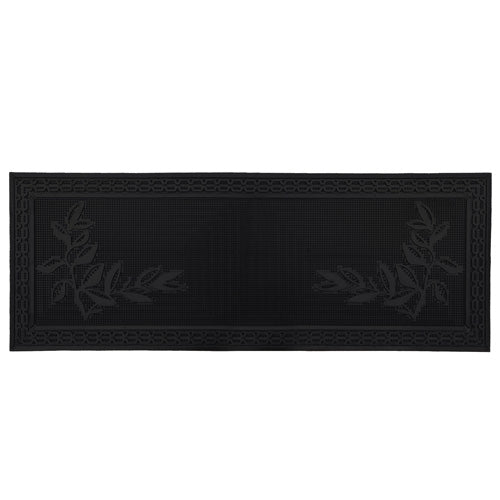 Paillasson gratte-pieds en caoutchouc Feuillage Premium - 45x120cm | Gardez votre espace propre.