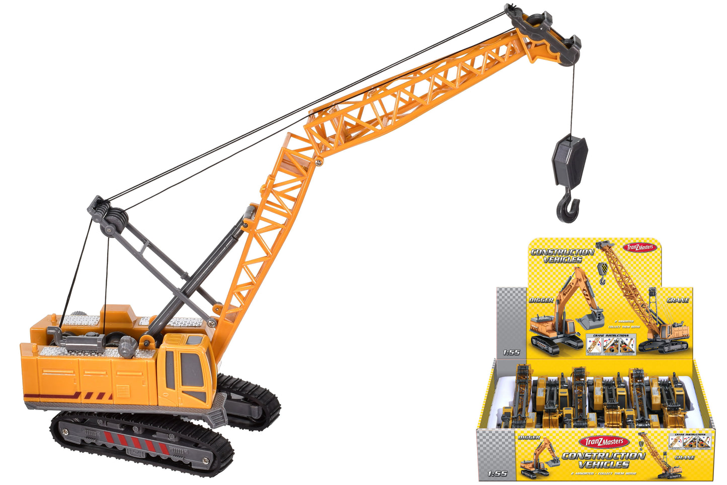 Grue de Construction Premium dans une Boîte de Présentation