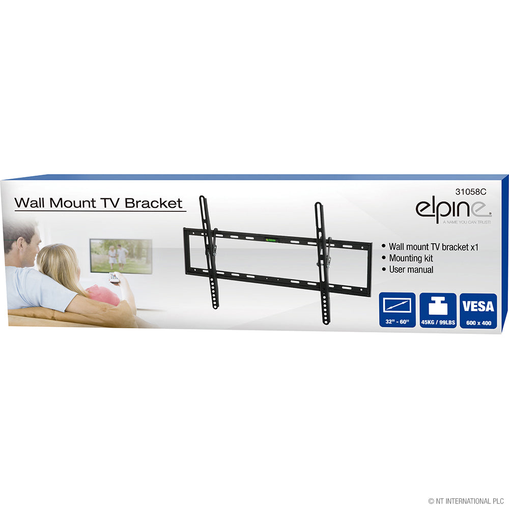 Améliorez votre expérience visuelle avec notre support mural inclinable pour TV | Convient aux téléviseurs de 32" à 60"