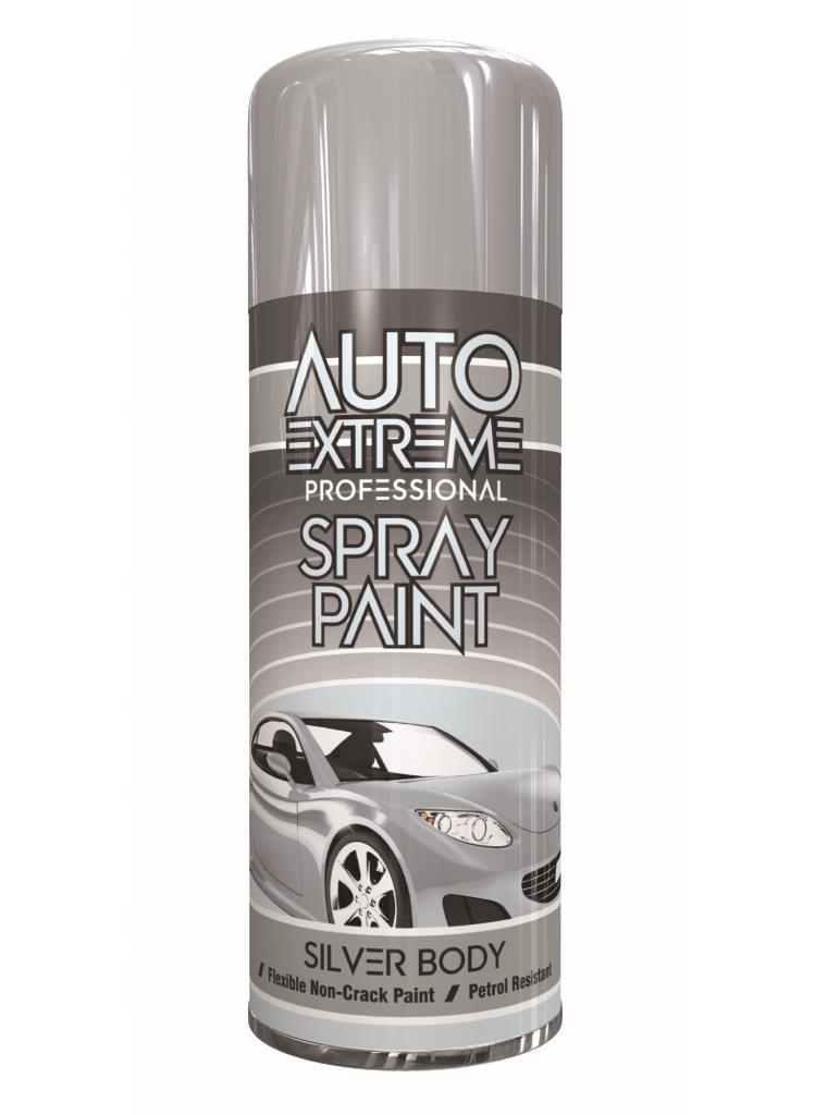 Peinture en spray Auto Extreme haute brillance pour carrosserie argentée -