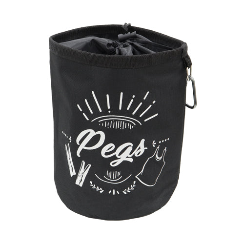 Grand sac à pinces noir - Rangement pratique pour 300 pinces à linge.