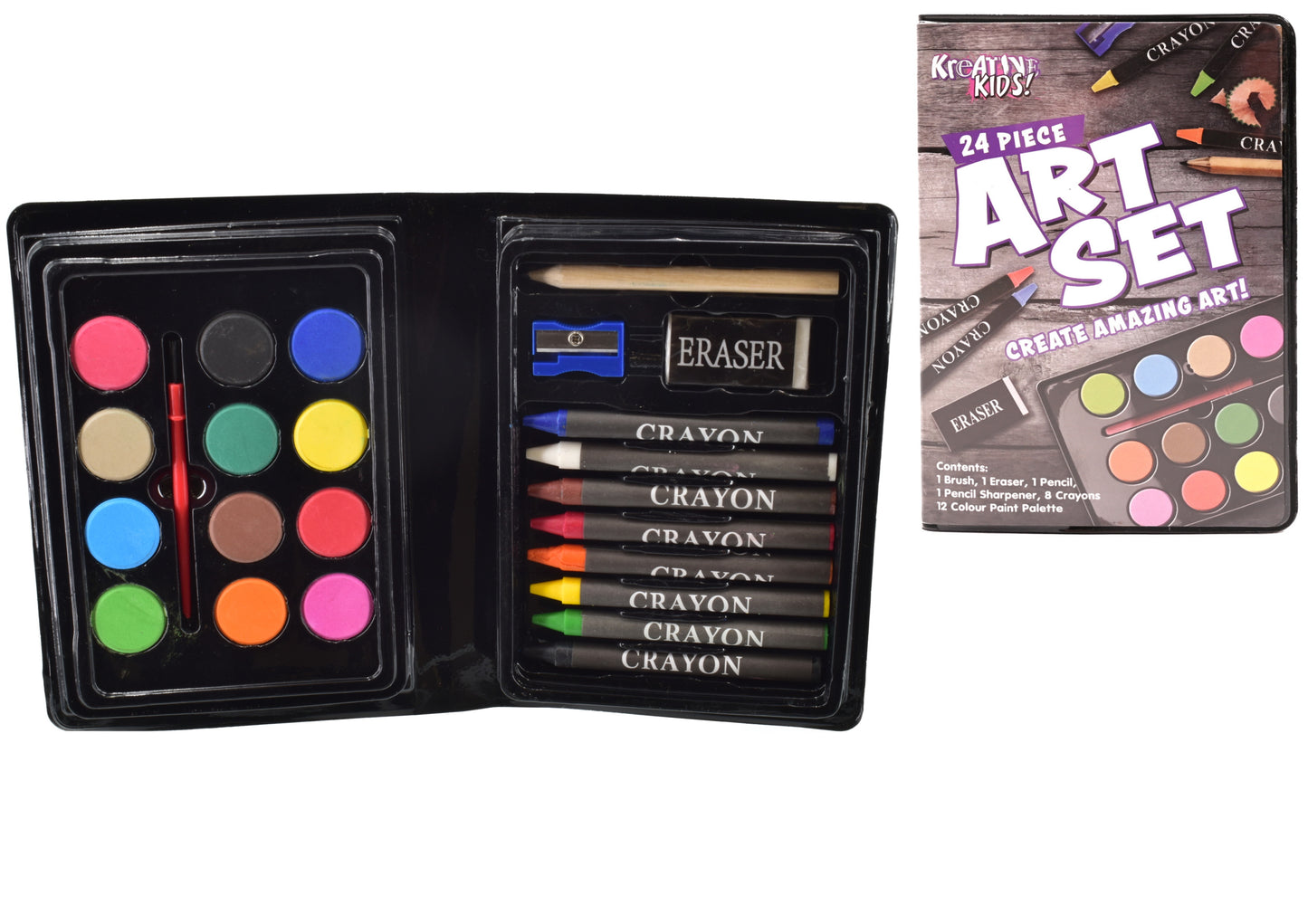Explore Creativity with Our 24pc Art Set in Display Box
