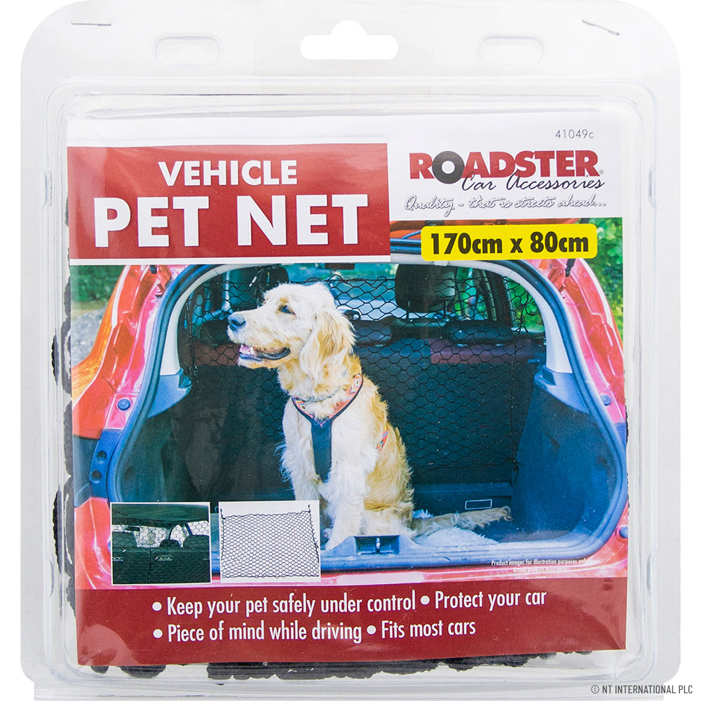 Protégez votre compagnon à quatre pattes : Filet de sécurité pour voiture pour animaux de compagnie 170x80cm.