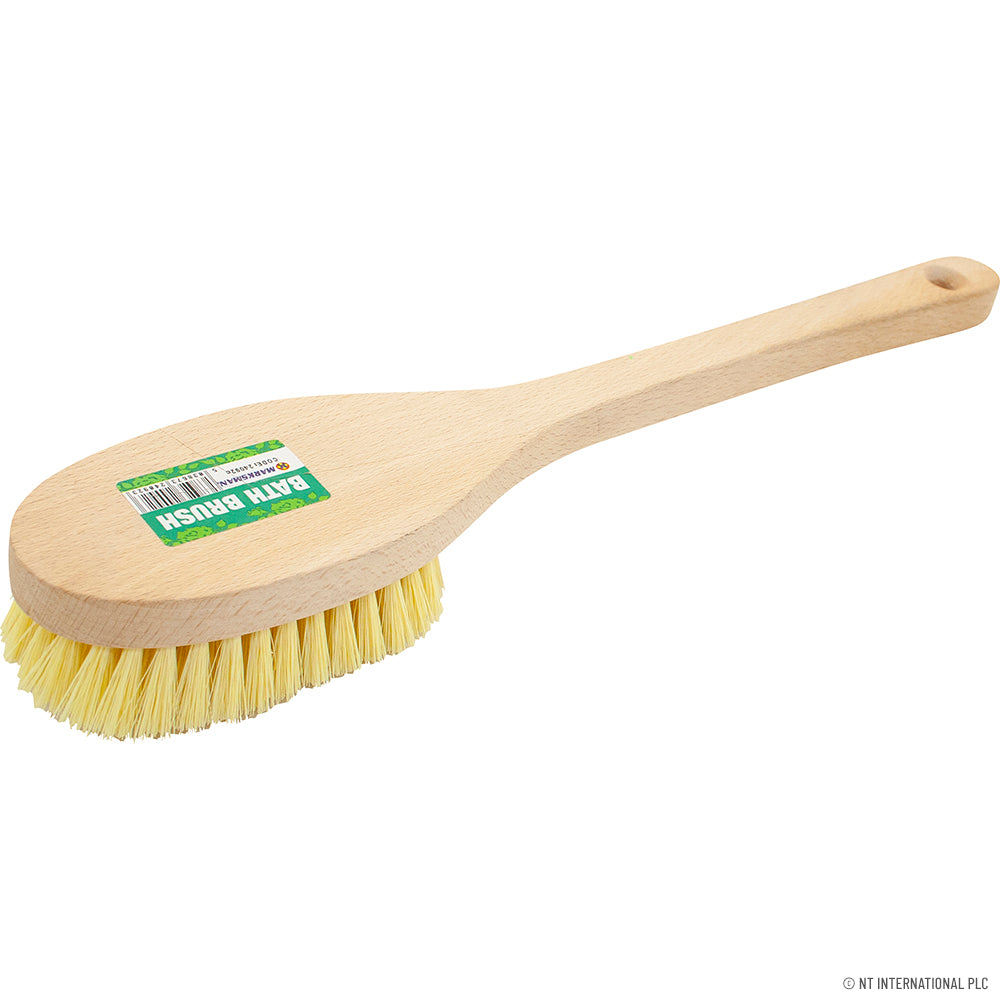 Brosse de bain à long manche - Douce pour la main | Éponge de douche luxueuse.