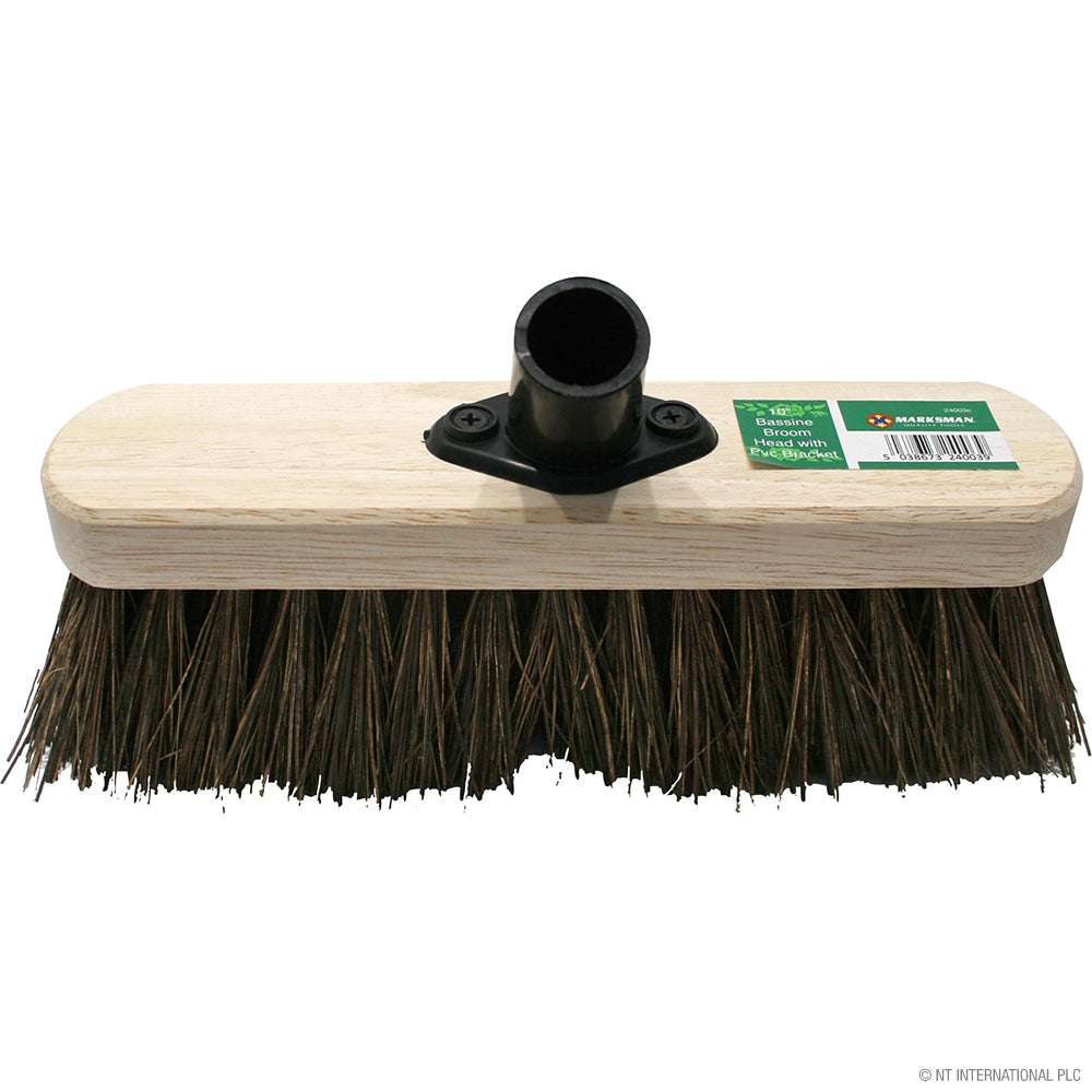 High-Quality 25cm (10") Stiff Bass Broom Brush Head for Effective Cleaning.
