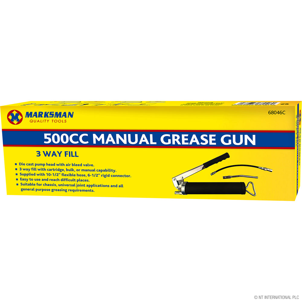 Kit de pompe à graisse manuelle 500 cc premium – En coffret