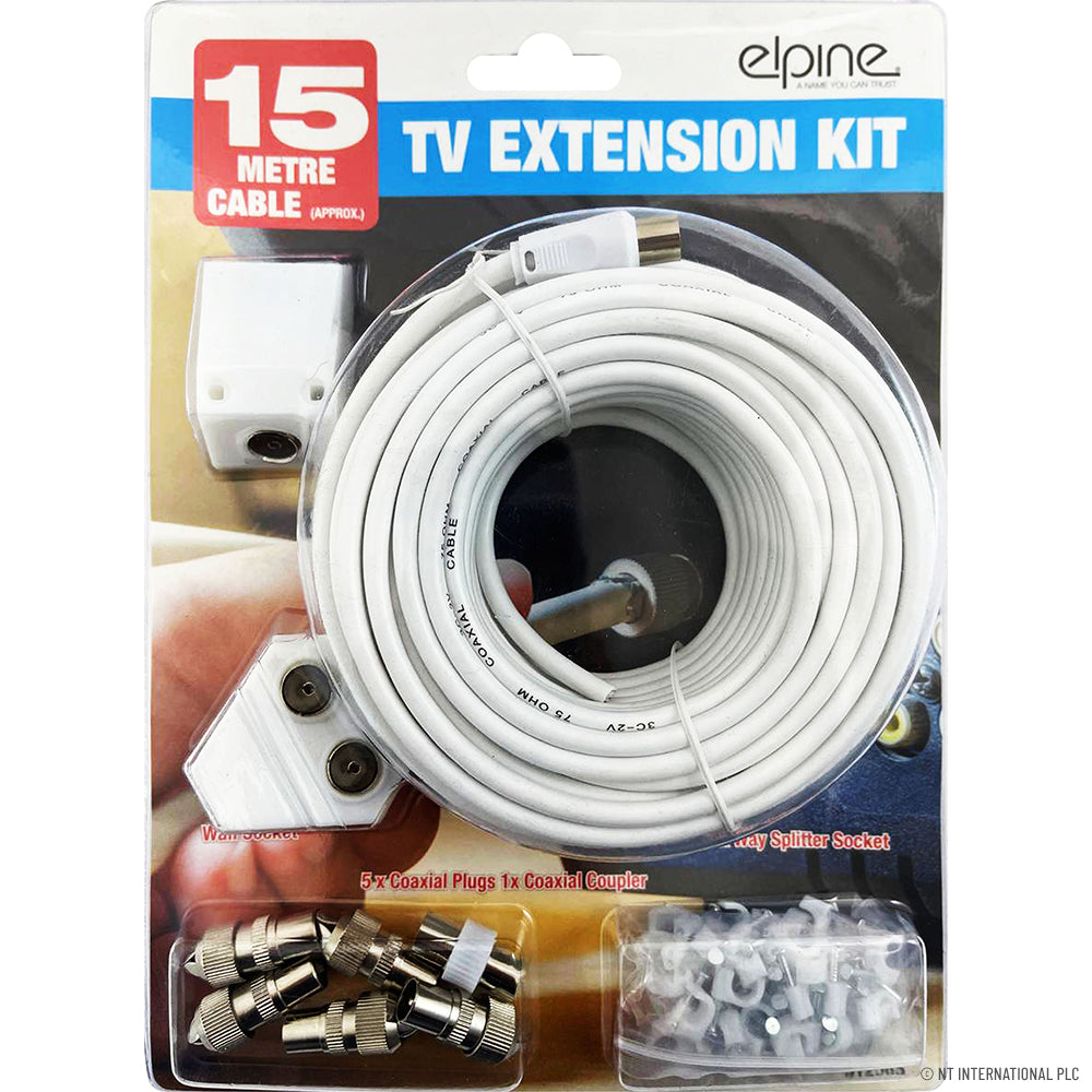 Kit d'extension TV DIY 15M – Installation facile pour un divertissement ultime