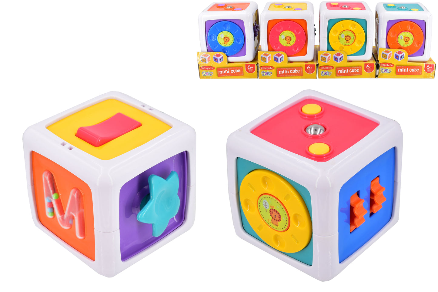 Explorez et jouez avec le Mini Cube d'activités - Boîte de rangement | Jouet éducatif captivant
