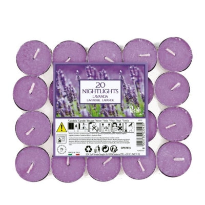 Bougies Chauffe-Plat Maxi Petali Lavande x4 - Bougies d'Aromathérapie Relaxantes