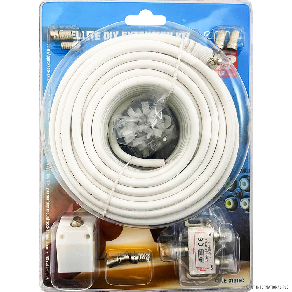Kit d'extension satellite DIY de 15 m pour augmenter facilement la portée du signal