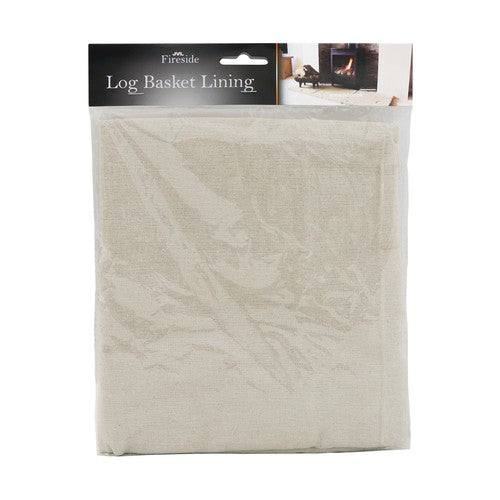 Rangez votre espace : Doublure de panier à bûches en coton, taille moyenne - Naturel.