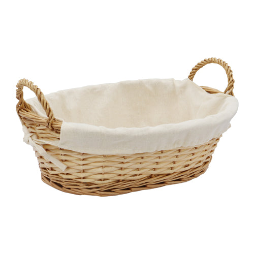 Paniers de rangement en osier ovale Acacia - Miel | Organisez avec style.