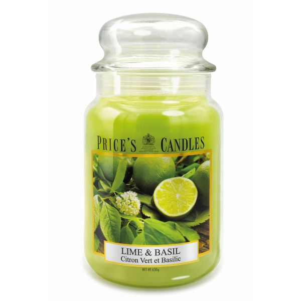 Rafraîchissez votre intérieur avec la grande bougie Lime & Basil