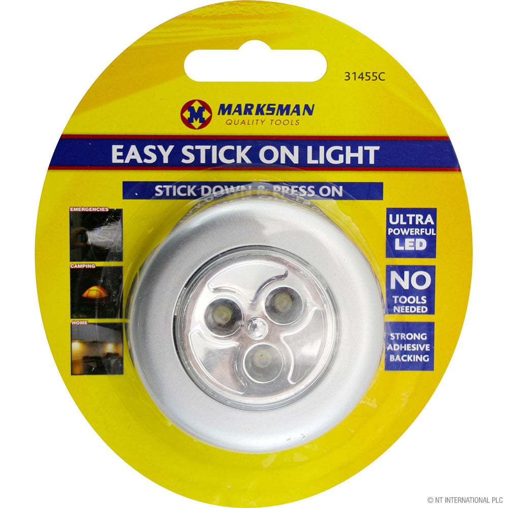 Tout espace en toute simplicité : 3 LED adhésives Easy Stick pour une luminosité instantanée.