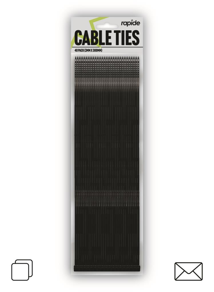 Colliers de serrage Premium 300 mm Rap - Lot de 40 | Gestion des câbles robuste pour des solutions organisées