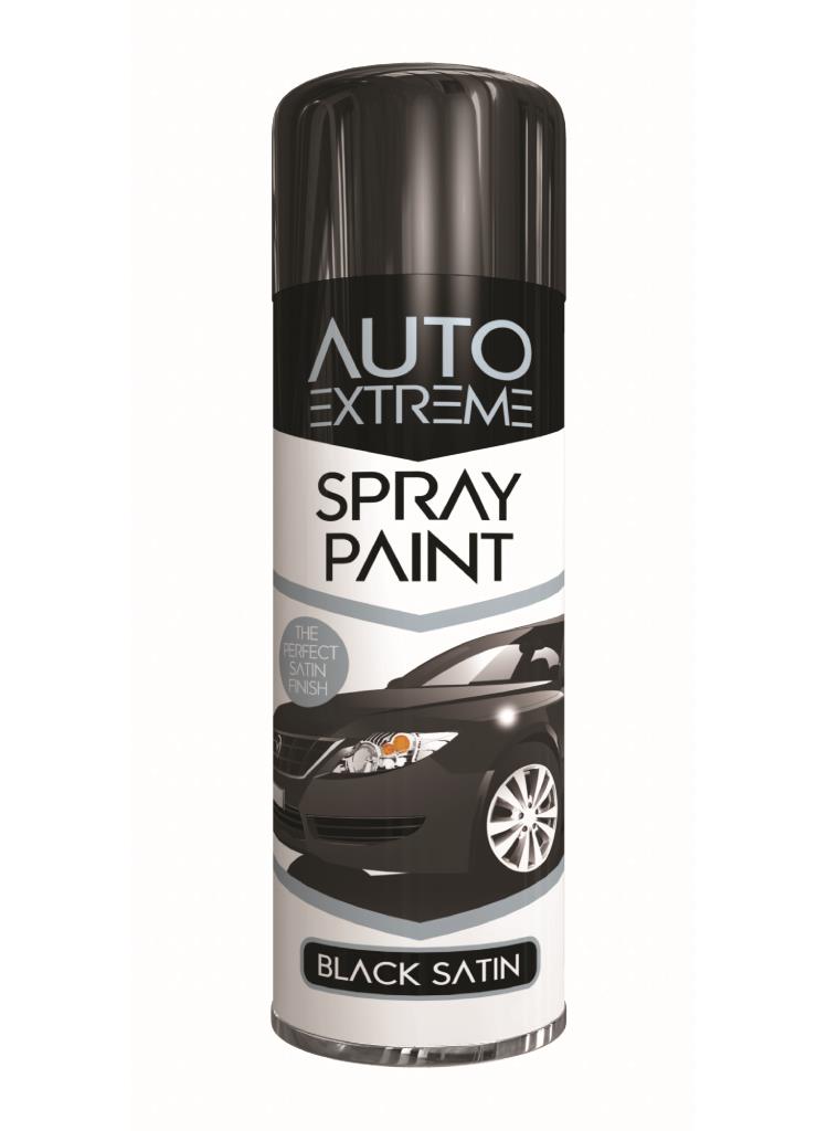 Peinture aérosol noire satinée AX 250ml