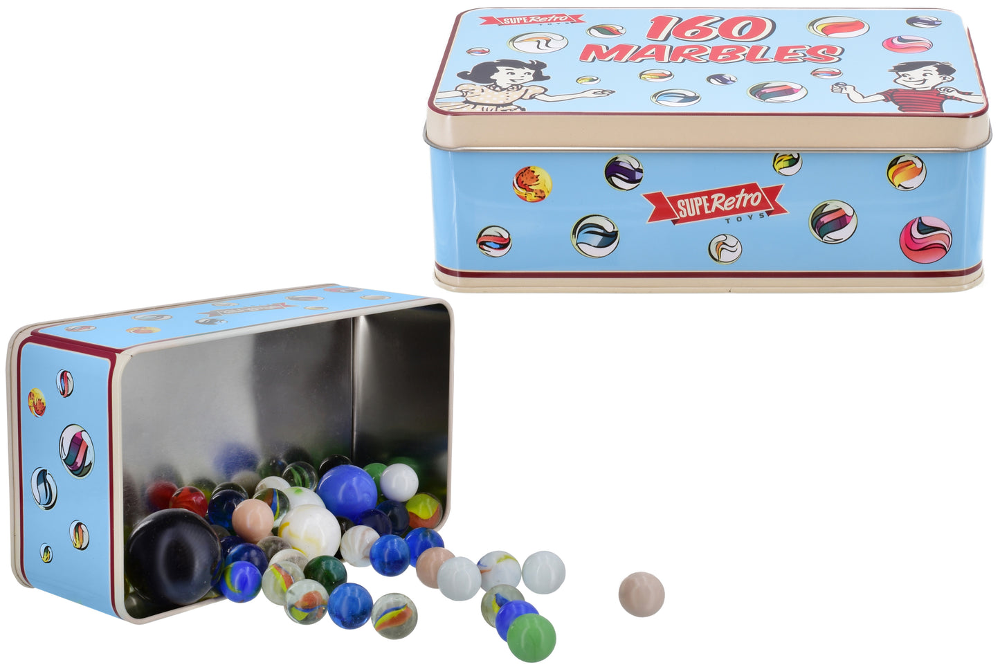 Retrouvez votre âme d'enfant avec notre boîte de 160 billes « Rétro »